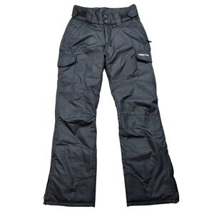 Arctix Womens Black Insulated Snow Pants MK1168 Alpha 17 Cargo Ski Size Small
